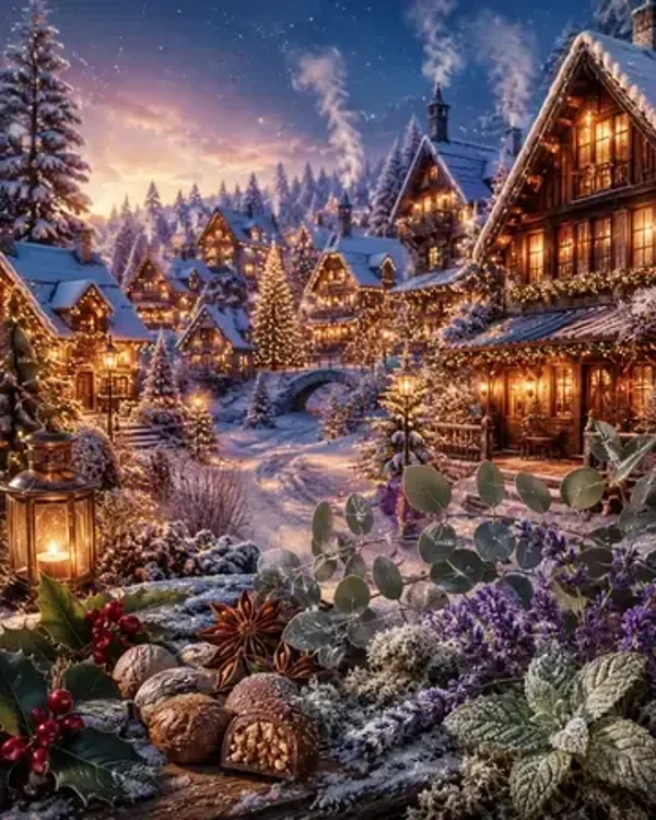 Fondant Parfumé Village de Noel