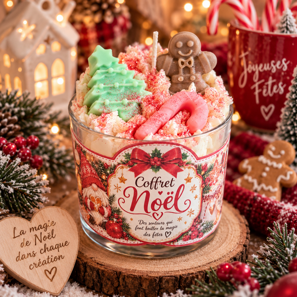 Magnifique bougie le monde de noel