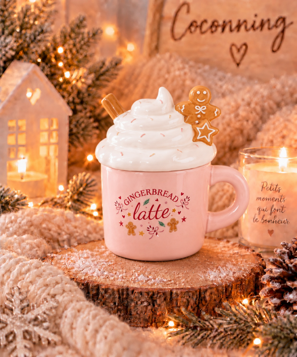 Brûleur Mug Latte Pain d’Épices – Édition de Noël 🤎