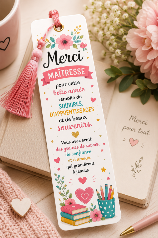 Marque page Maitresse