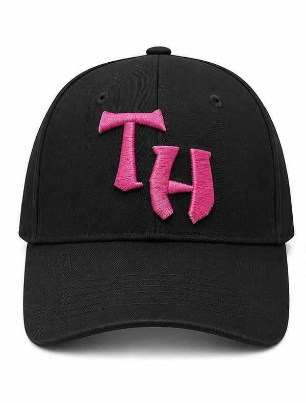 Thinking Cap – Pink on Black
