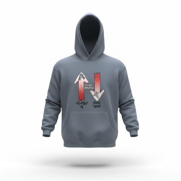 Gloves up Guns Down Hoodie/Steel Blue