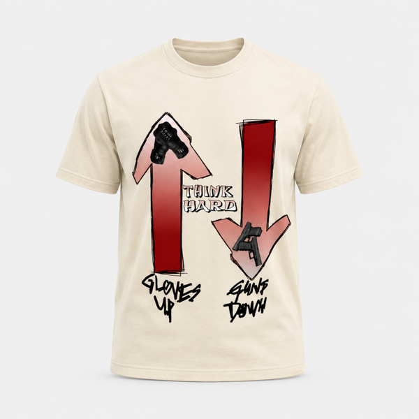 Gloves Up. Guns Down. Tee – Cream