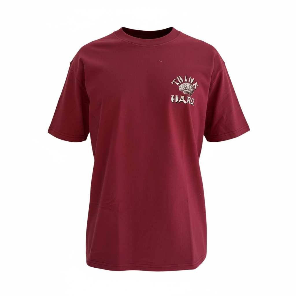 Consequences Think Shirt Back Design/Maroon