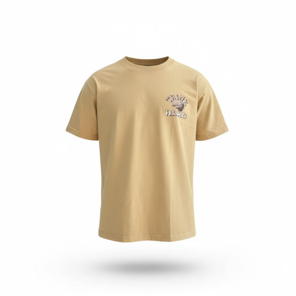 Consequences THINK Shirt Light Camel/Back Design