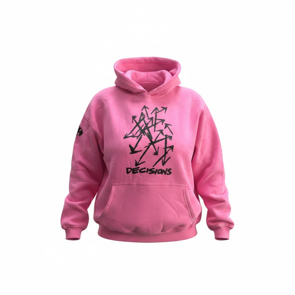 Decisions Heavyweight Hoodie Power Pink/Black