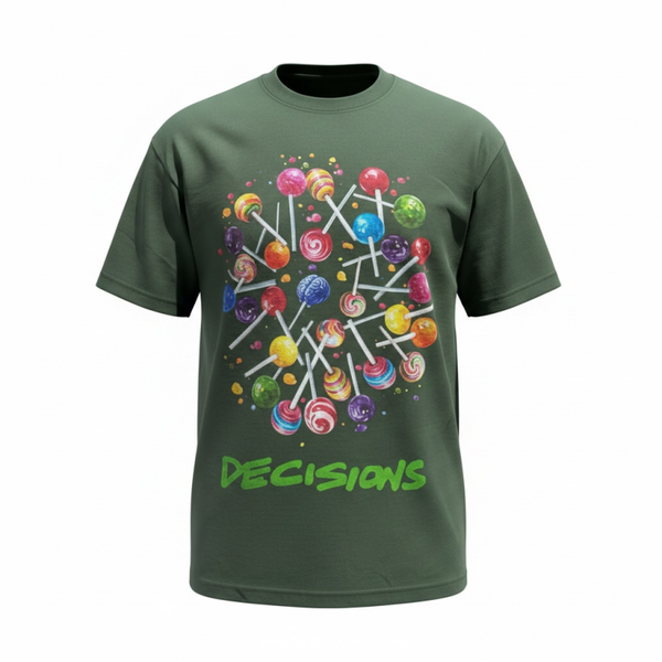 Decisions™ Adult Tee – Lollipops Edition