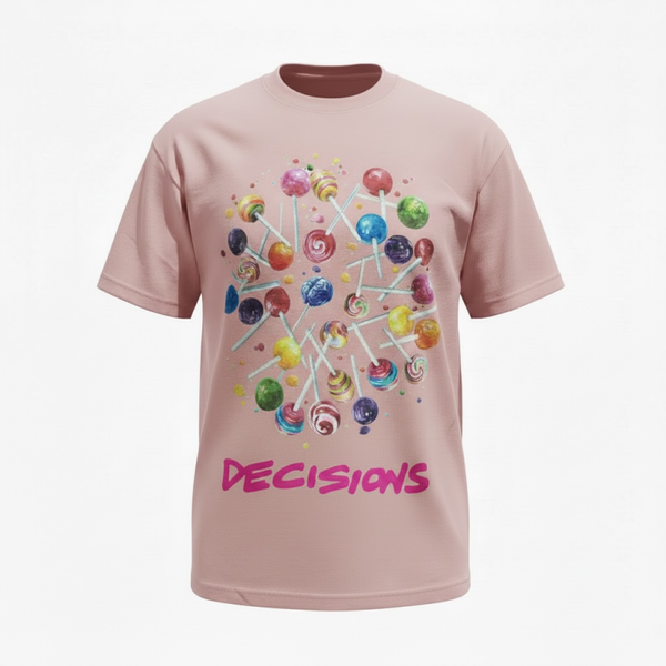 Decisions™ Adult Tee – Lollipops Edition Pink/Pink
