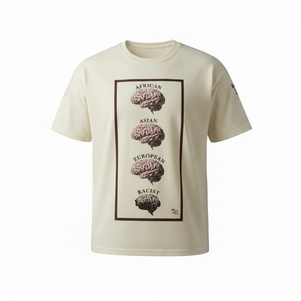 Racist THINK-Shirt Dark Cream
