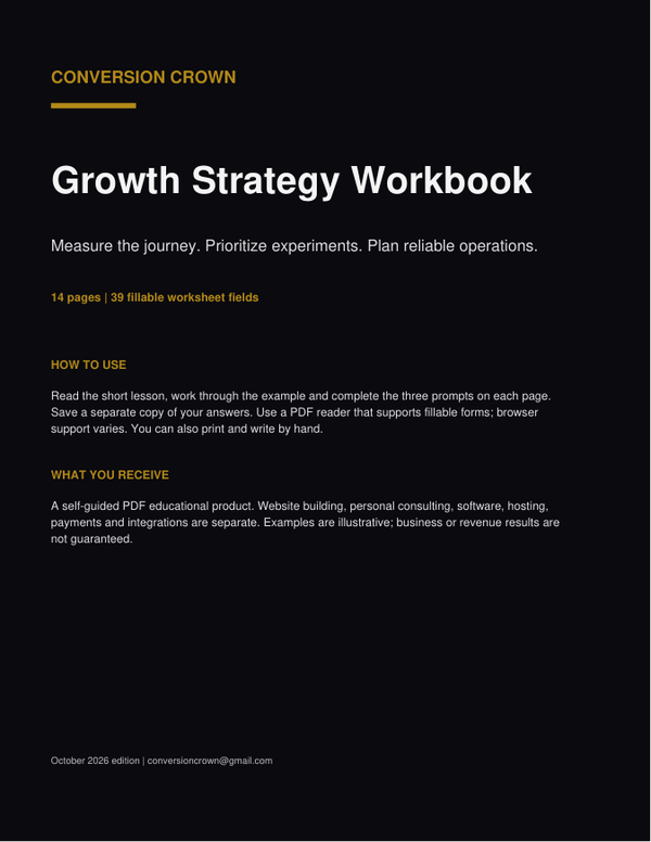 Growth Strategy Workbook - PDF