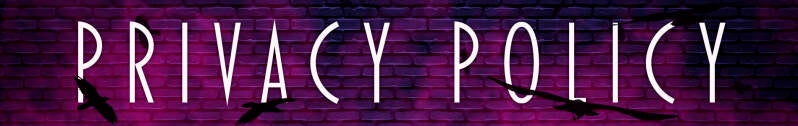 Purple brick wall with the words privacy policy