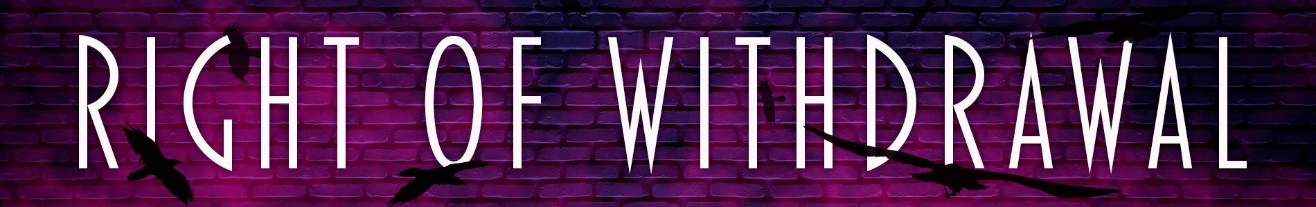 Purple brick wall with the words cancellation policy