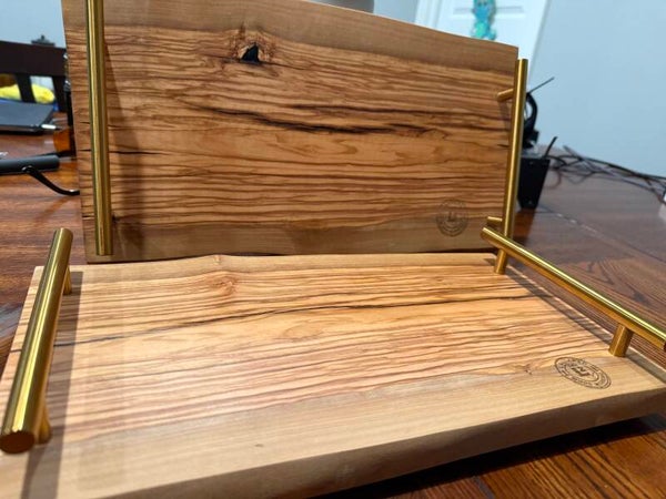 Olive wood cheeseboard