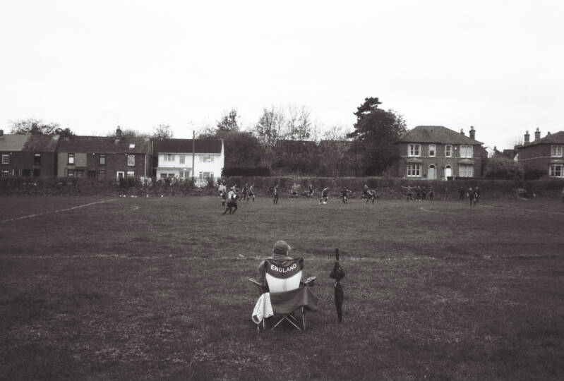 Documentary photo of football in rural areas of england, here the Forest of Dean, 2024,