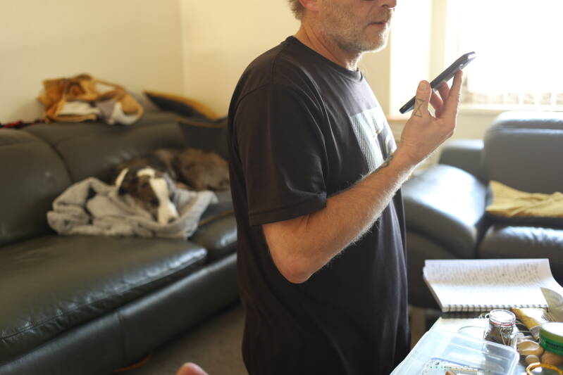documentary photo made in the safe space of a magic mushroom users home, where we talk about healing ceremonies and use,