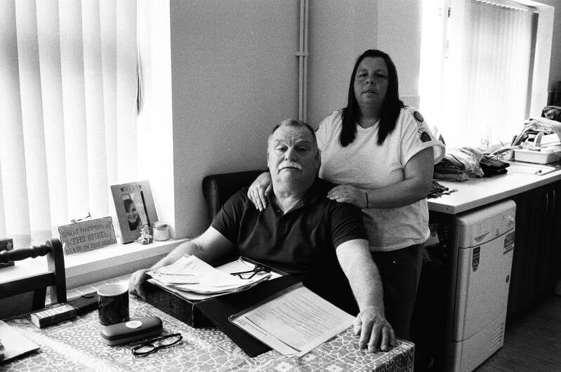 Man from wales injured by the covid vaccine, personal life story from the article in the photo magazine Humanity, 