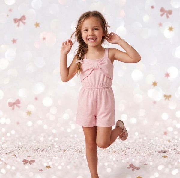 Sparkling Pink Jumpsuit met Strikdetail