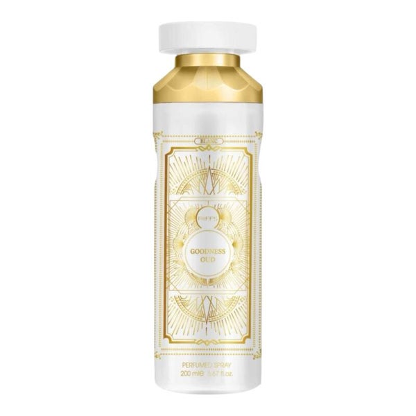 Riiffs Goodness Oud Blanc Perfumed Body Spray met een inhoud van 200 ml.