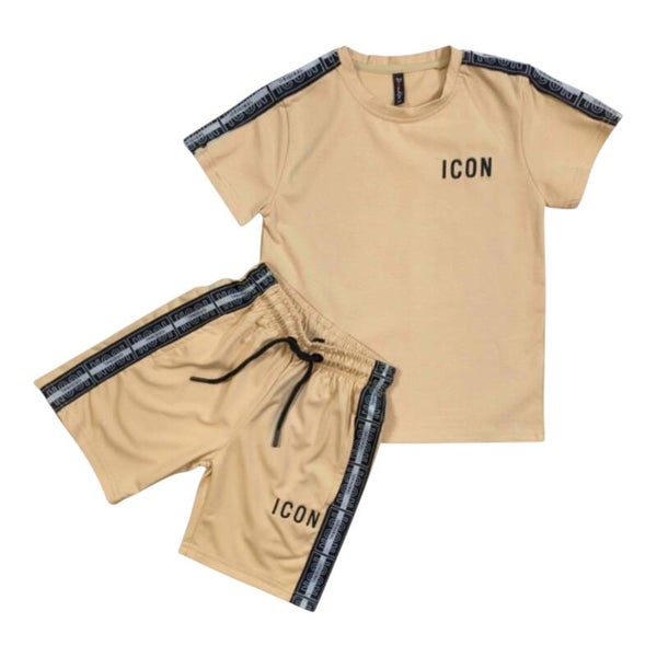 Stoere beige ICON zomerset voor jongens