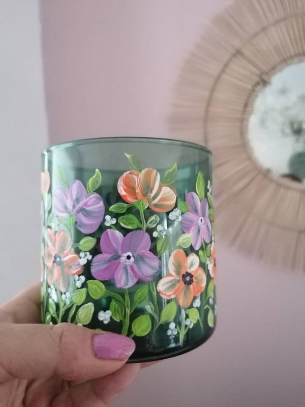 Handbeschilderde kandelaars