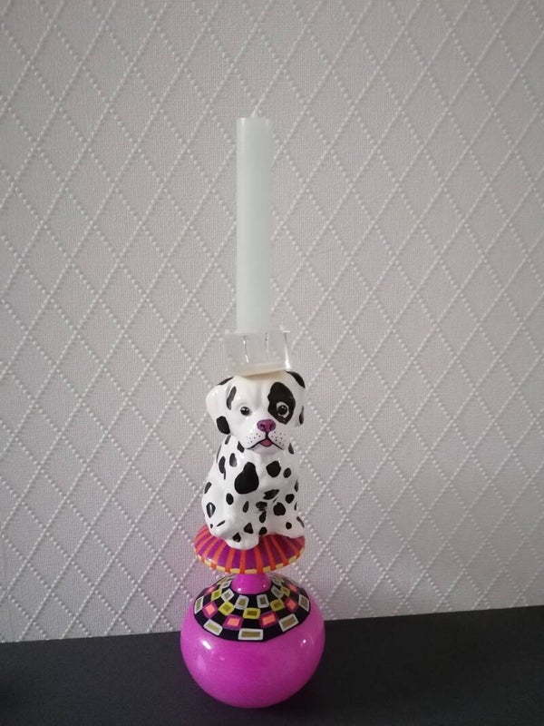 Handbeschilderde kandelaars