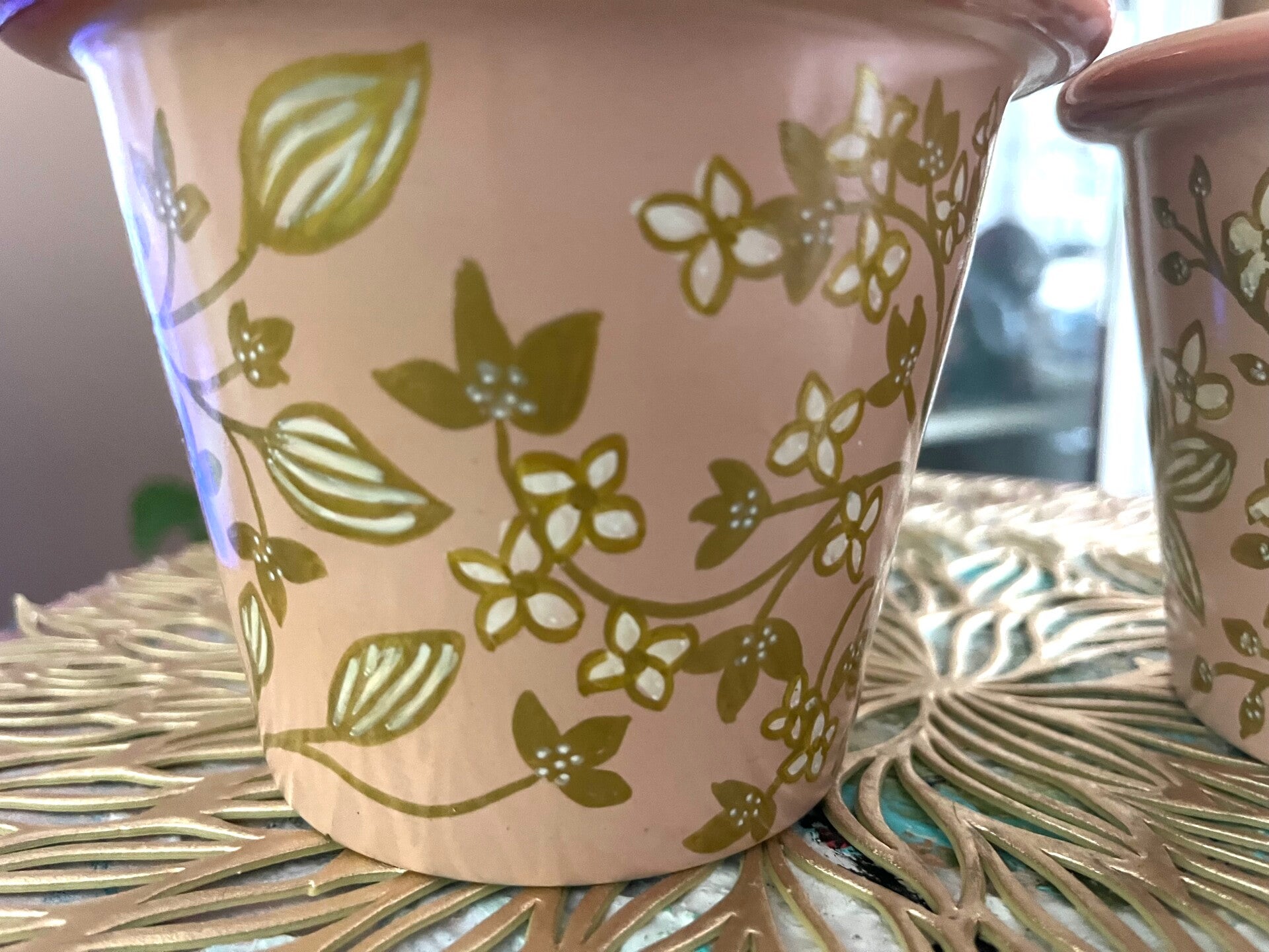 Handbeschilderde pot