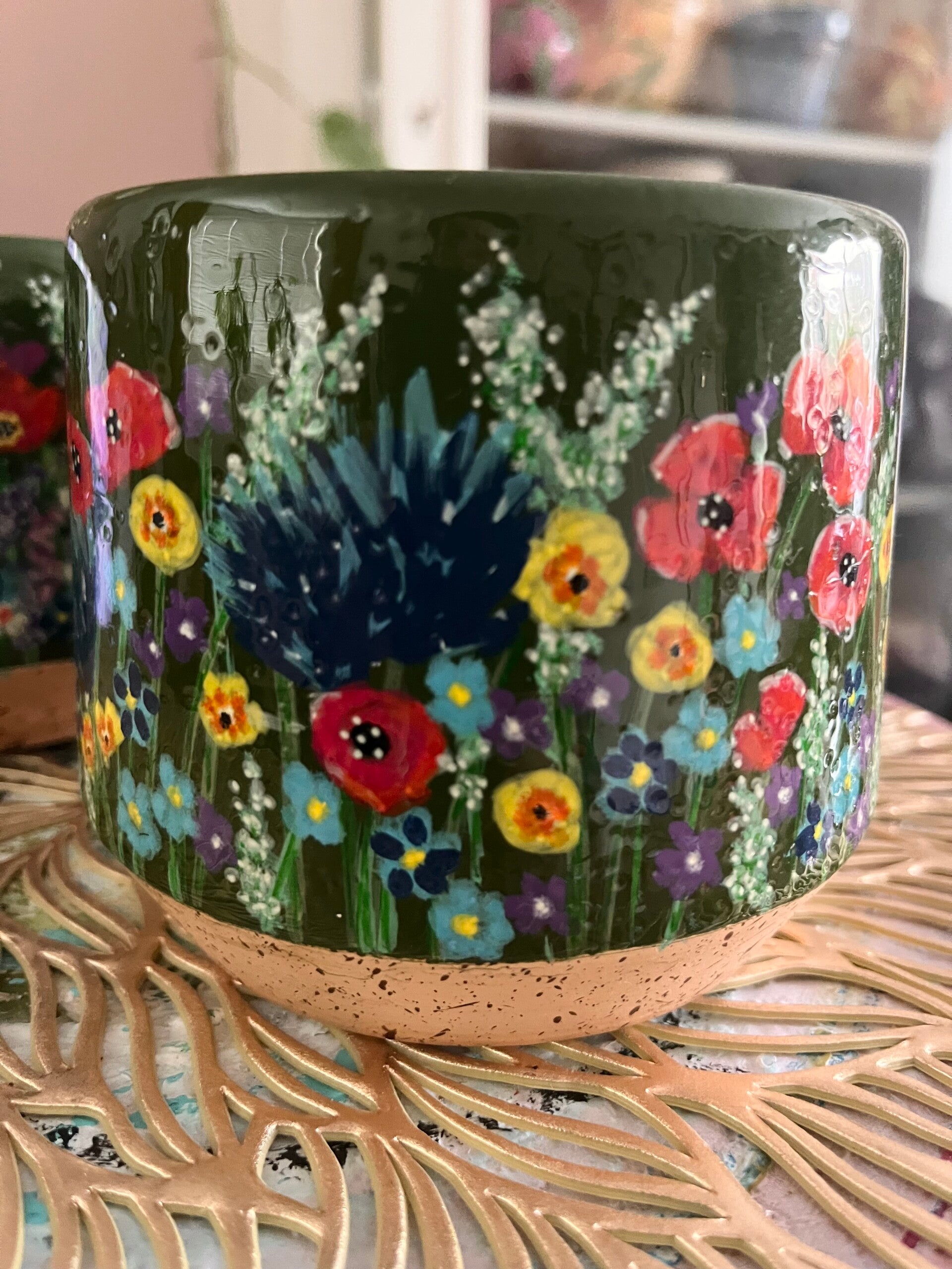 Handbeschilderde pot