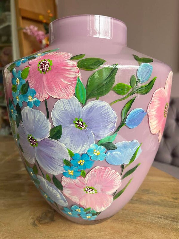 Handbeschilderde vaas