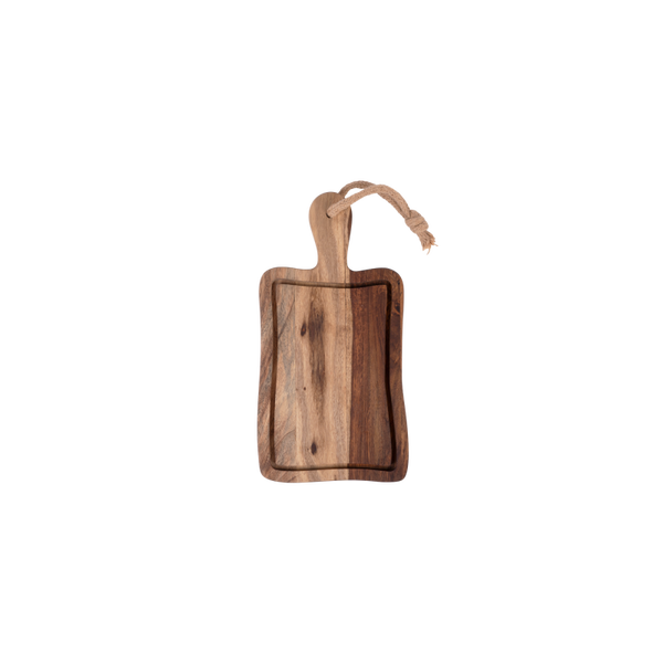 Rose Wood Serveerplank rustiek met sapgoot