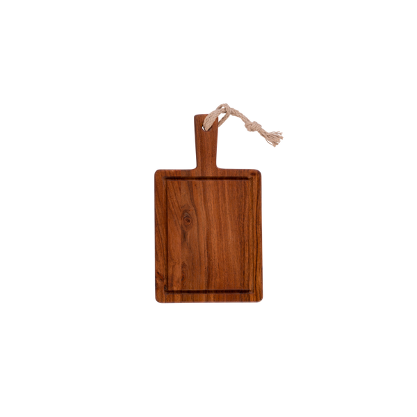 Acacia Wood Serveerplank recht met sapgoot