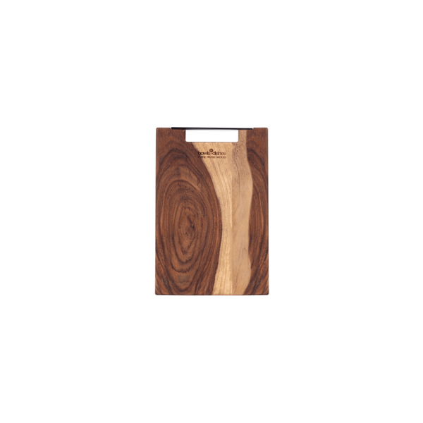 Rose Wood Serveerplank recht met metalen handvat