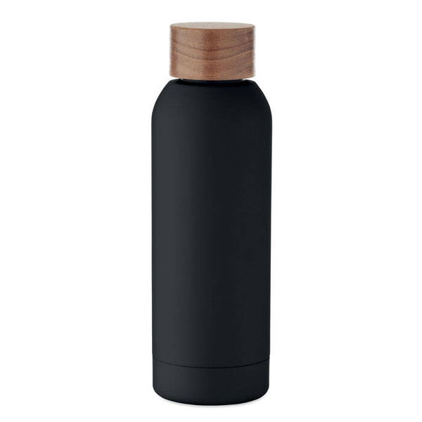RVS fles 700ML met acaciahouten deksel