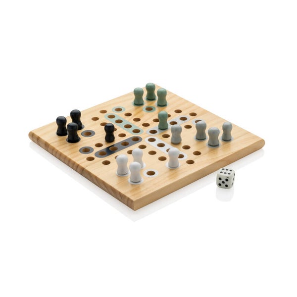 Houten mens erger je niet-spel