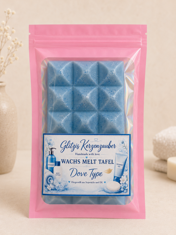 Dove Type Wachs Melt Tafel