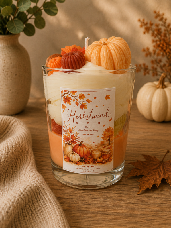 Herbstwind Kerze