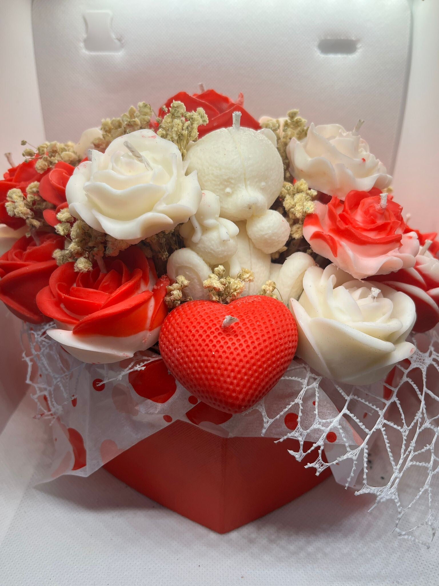 Rosenstrauß Kerzenstrauß