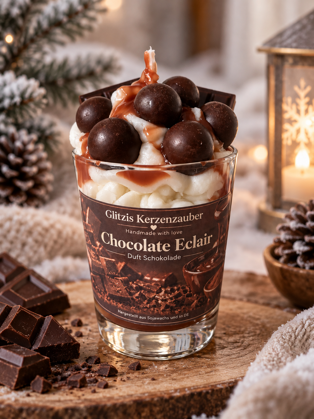 Chocolate Eclare Candle
