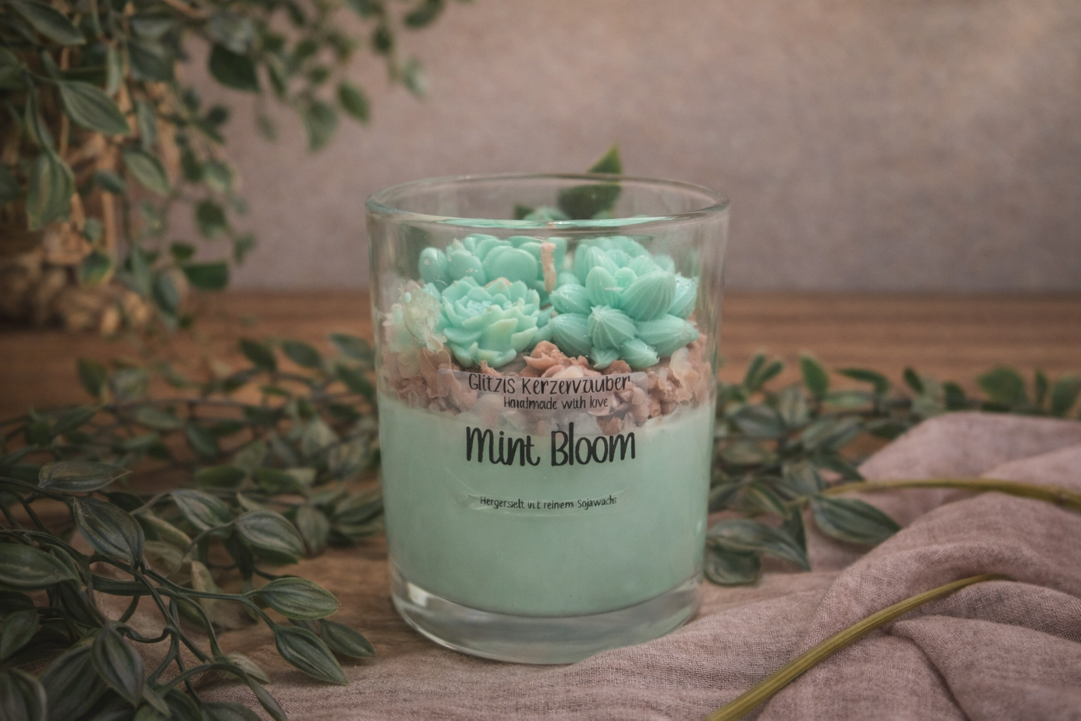 Mint Bloom Candle