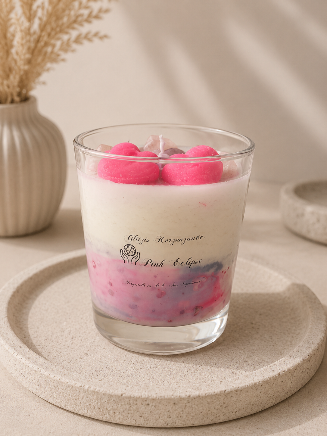 Pink Eclipse Candle