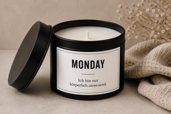 Spruchkerze Monday