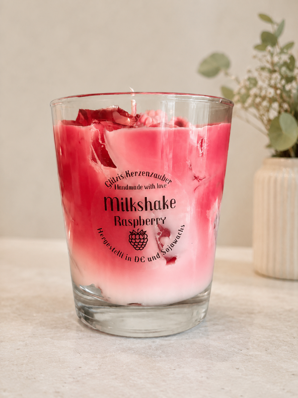 Himbeere Milkshake Candle
