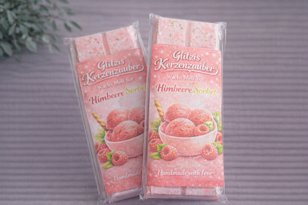 HimbeereSorbet  Minze Wachs Melts