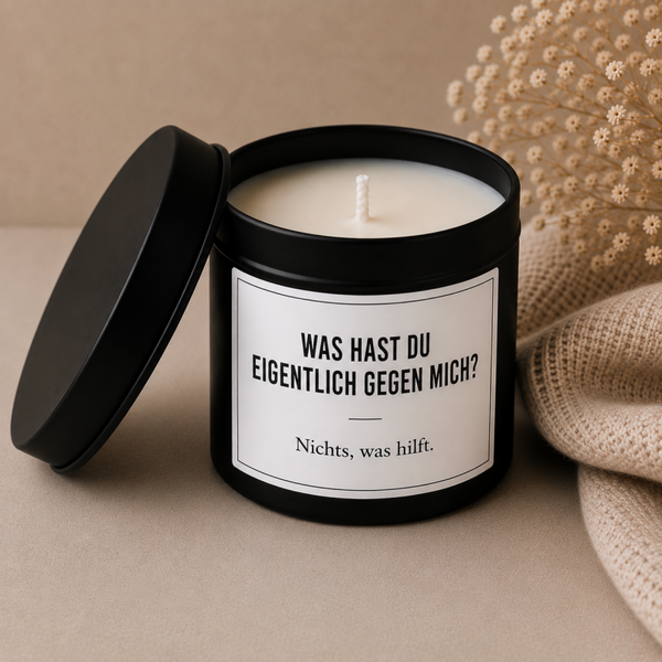 Spruchkerze Gegen mich
