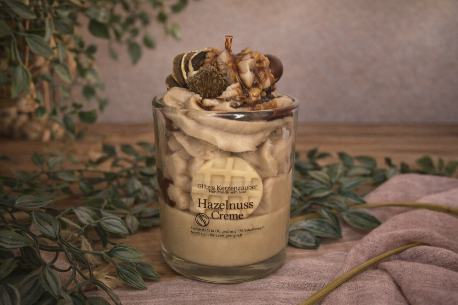 Haselnuss Creme Candle