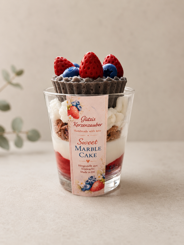 Sweet Marble Cake Candle