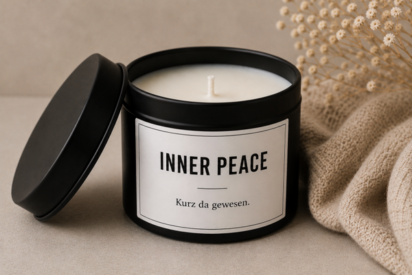 Spruchkerze Innerer Peace