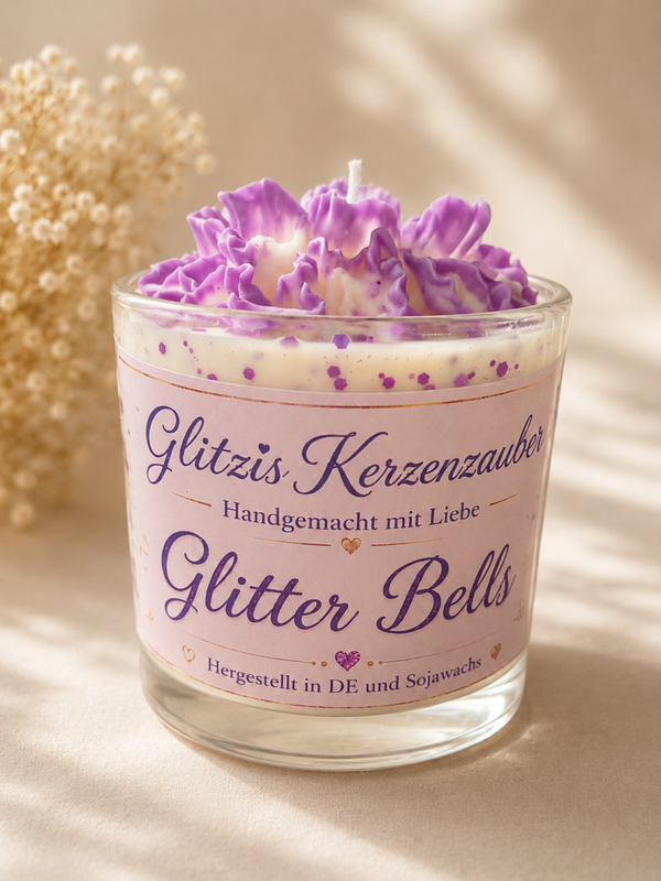 Glitter Bells Candle