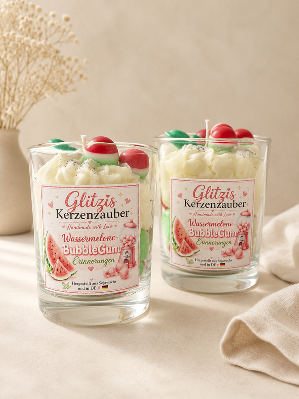 Wassermelone BubbleGum Erinnerung Candle