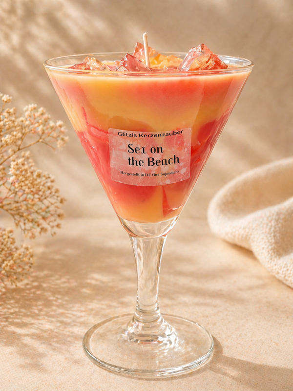 Sex On The Beach Cocktail Candle