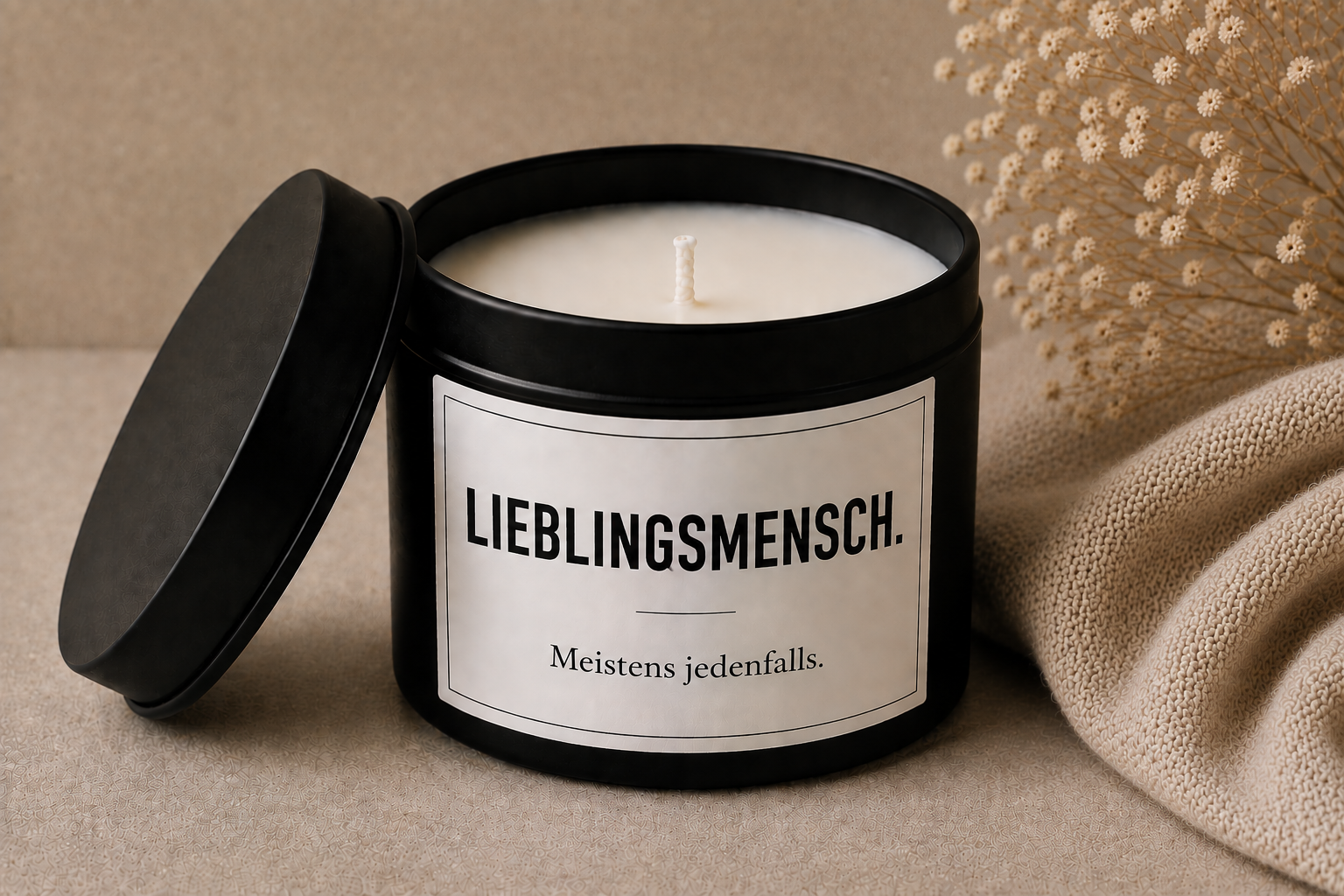 Spruchkerze Lieblingsmensch